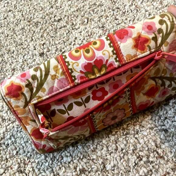 Vera Bradley Folkloric Quilted Wallet Floral Colorful Pink Retired Magnetic - Picture 5 of 10